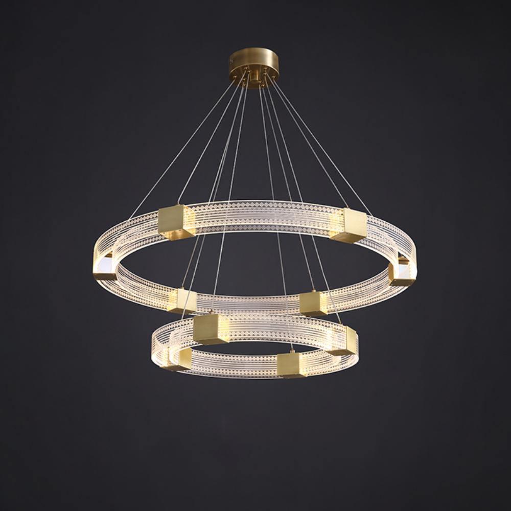 Parallel Ring LED Electrolier Chandelier