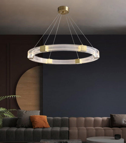 Parallel Ring LED Electrolier Chandelier