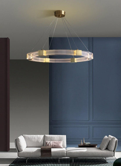 Parallel Ring LED Electrolier Chandelier