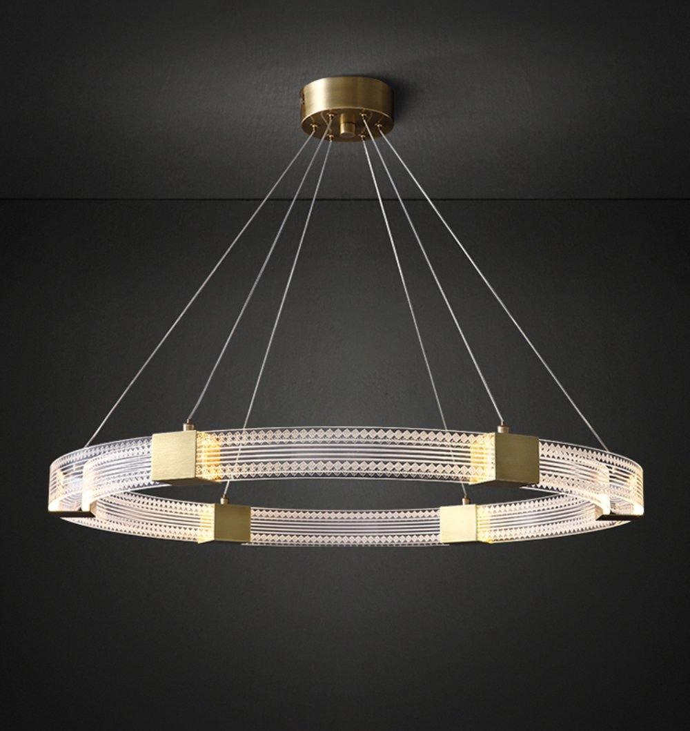 Parallel Ring LED Electrolier Chandelier