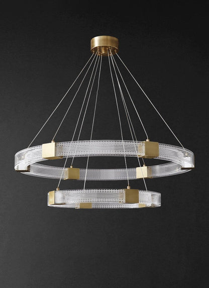 Parallel Ring LED Electrolier Chandelier