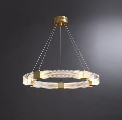 Parallel Ring LED Electrolier Chandelier