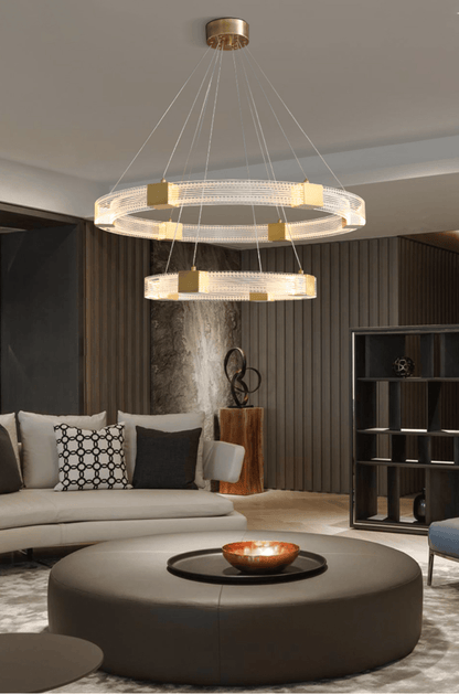 Parallel Ring LED Electrolier Chandelier