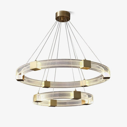 Parallel Ring LED Electrolier Chandelier