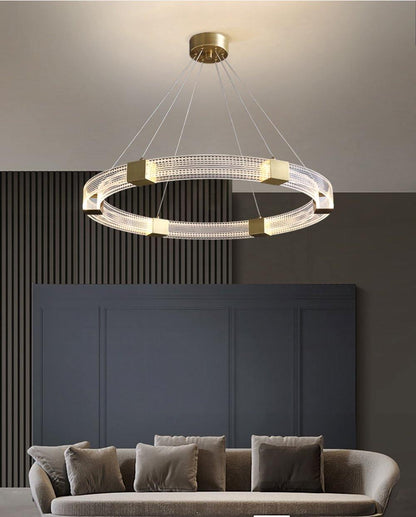 Parallel Ring LED Electrolier Chandelier