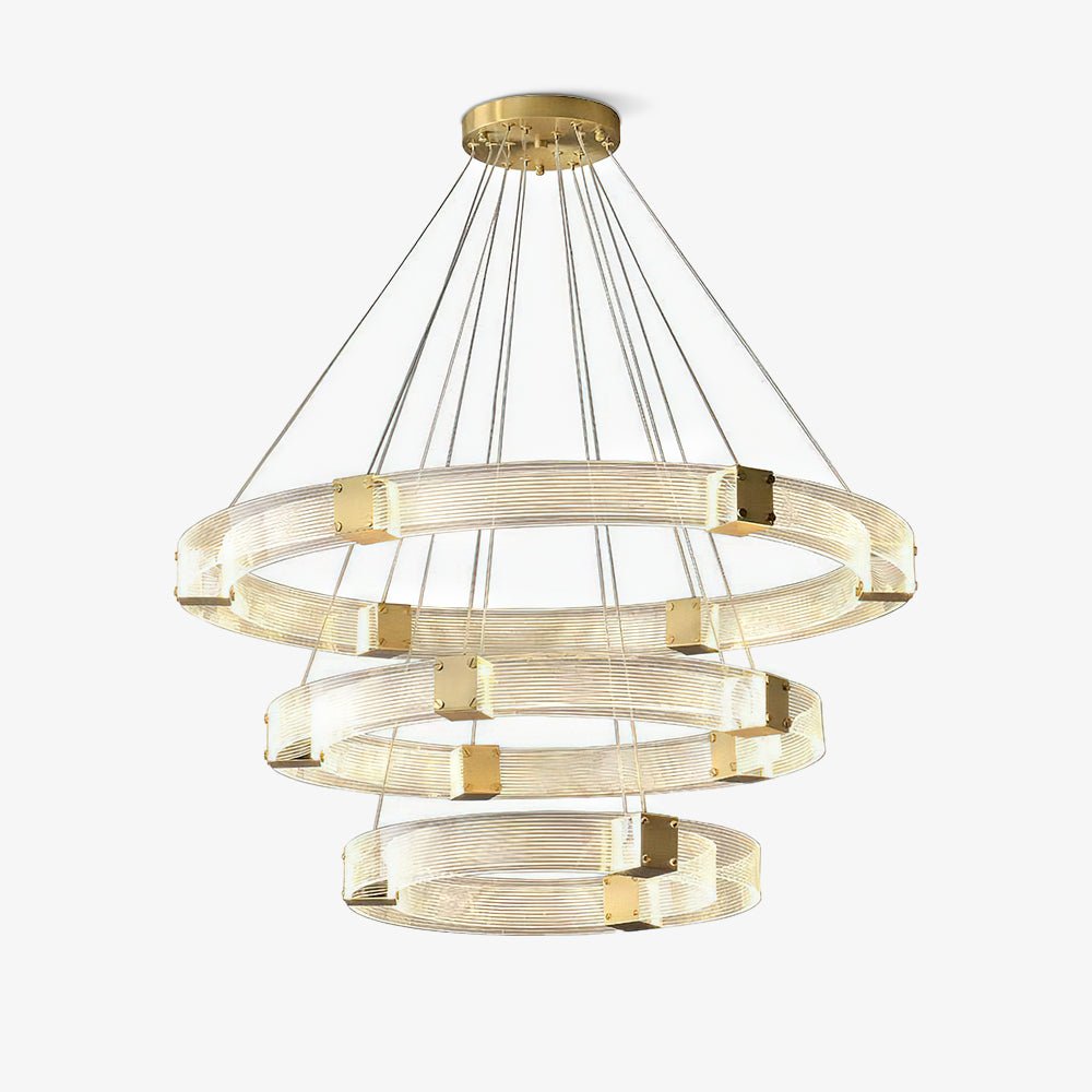 Parallel LED Gasolier Chandelier