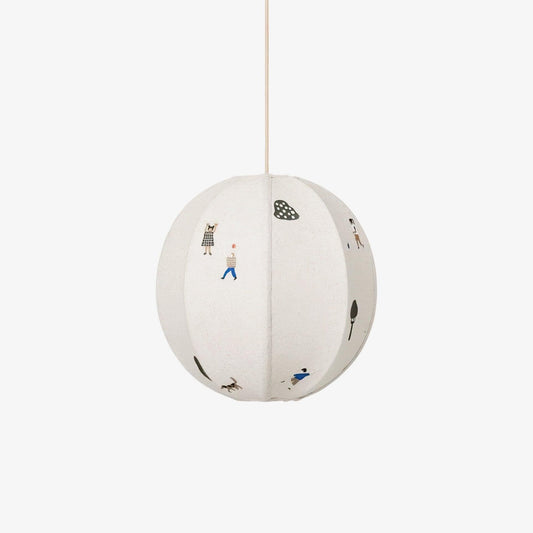 Park Embroidered Textile Houselight Pendant Lamp