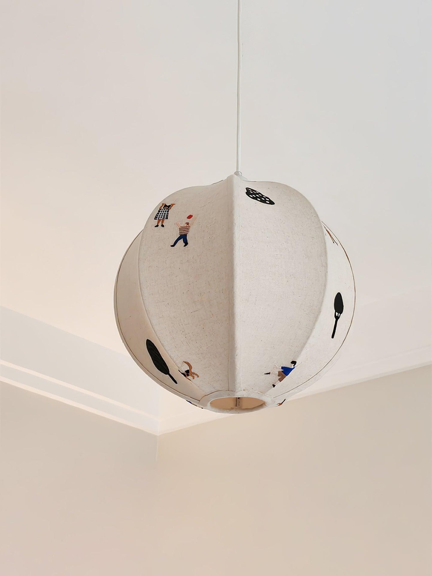 Park Embroidered Textile Houselight Pendant Lamp