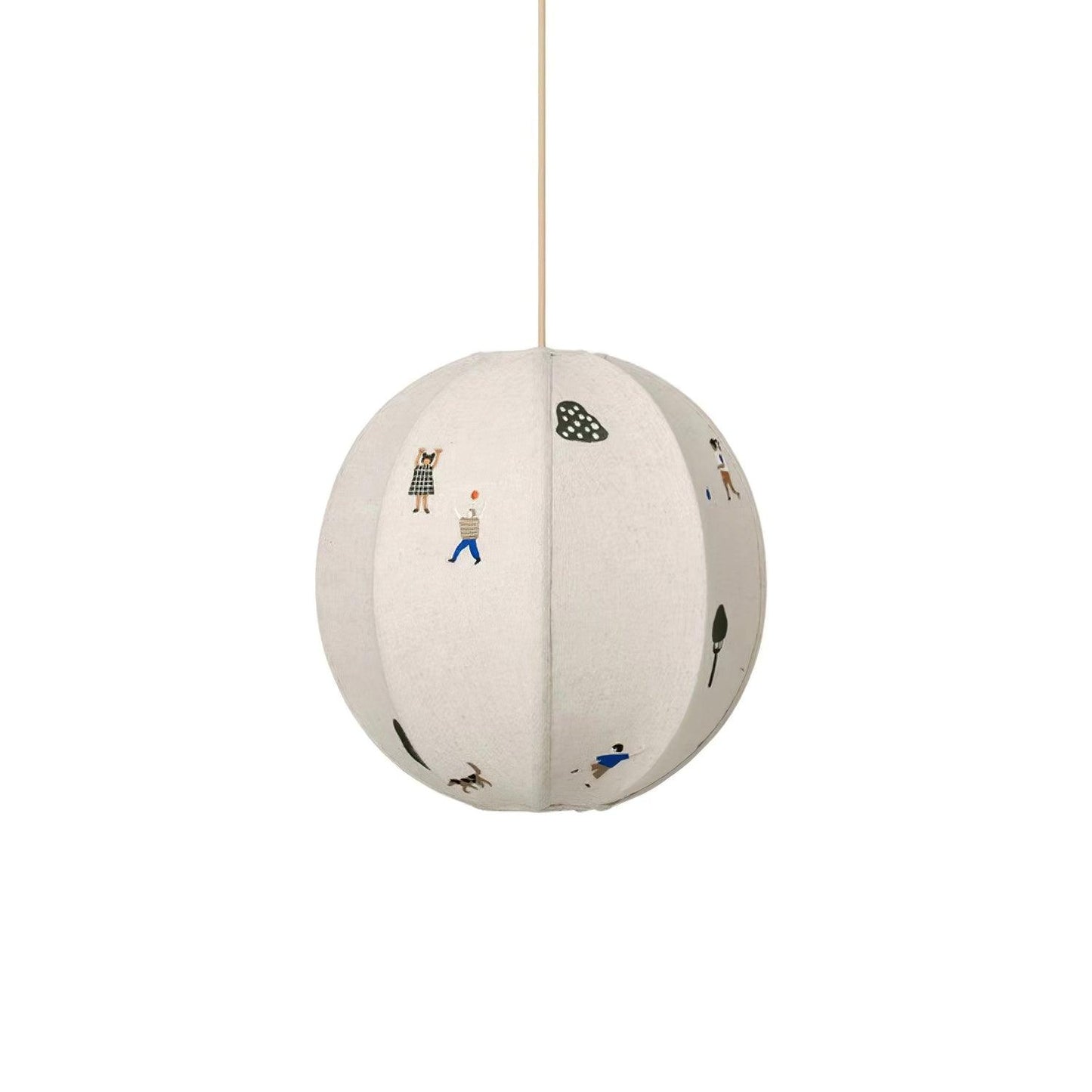 Park Embroidered Textile Houselight Pendant Lamp