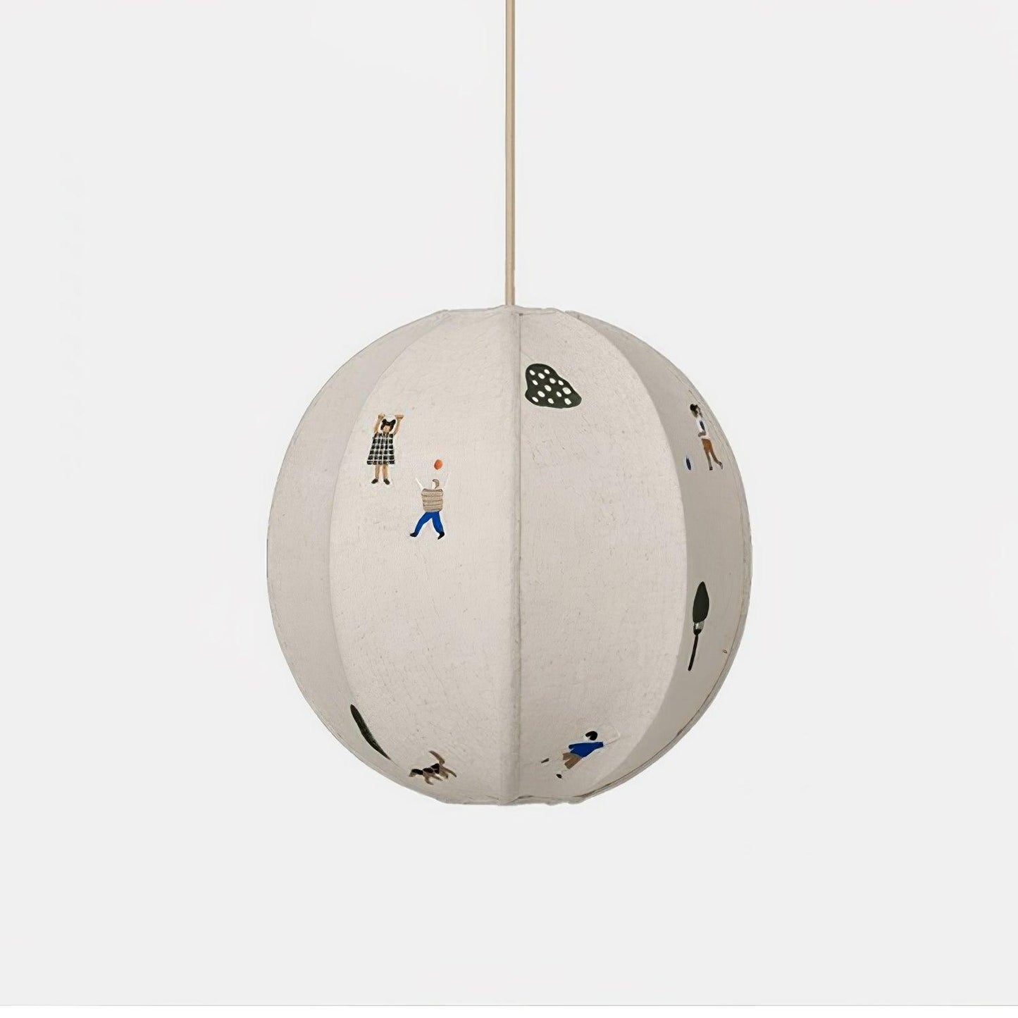 Park Embroidered Textile Houselight Pendant Lamp