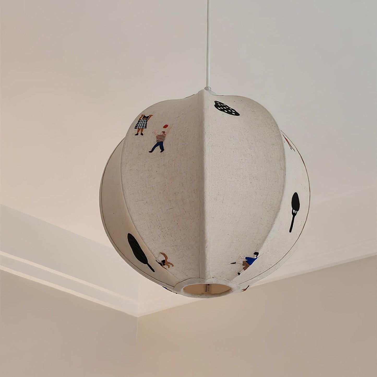 Park Embroidered Textile Houselight Pendant Lamp