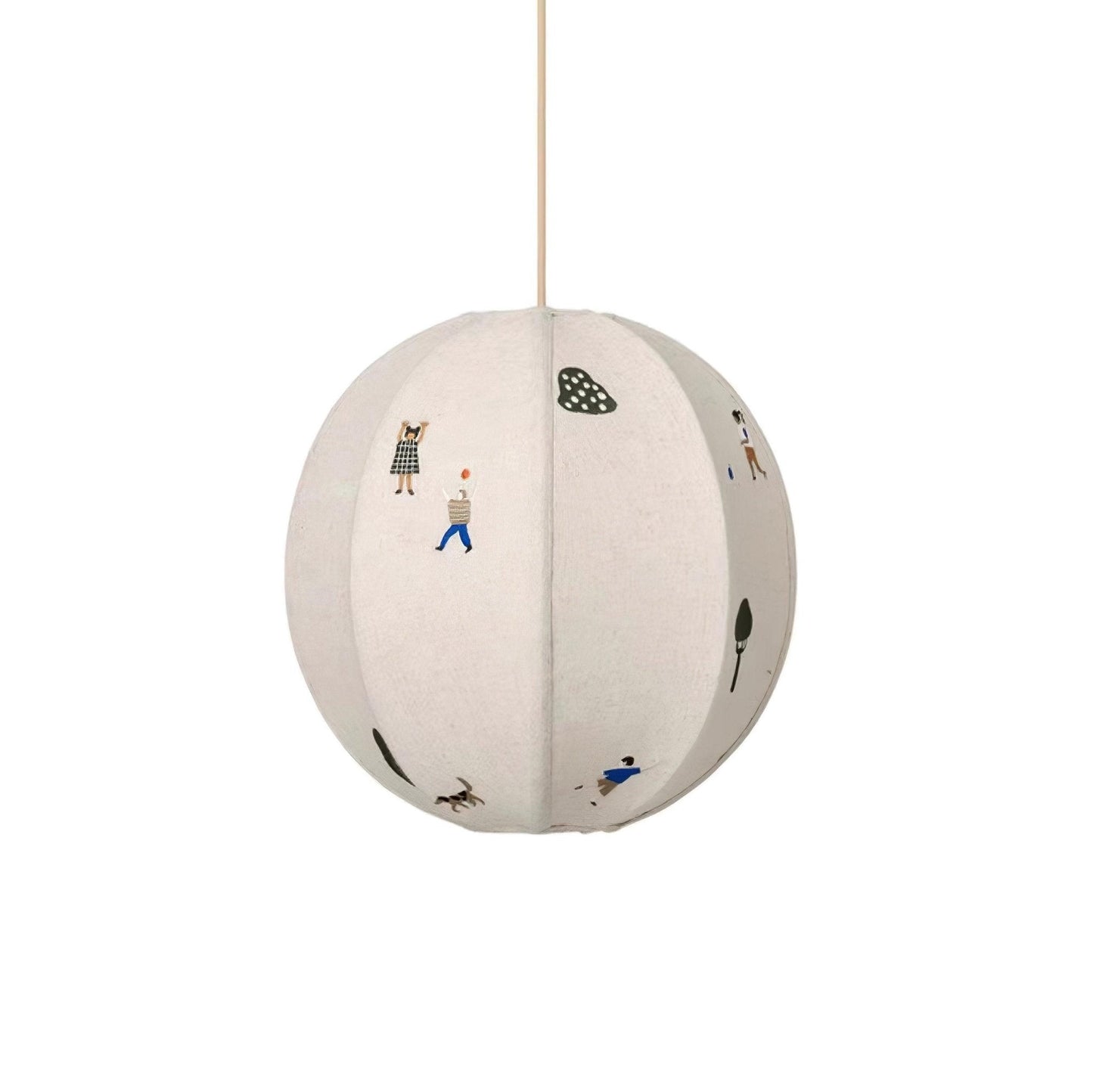 Park Embroidered Textile Houselight Pendant Lamp