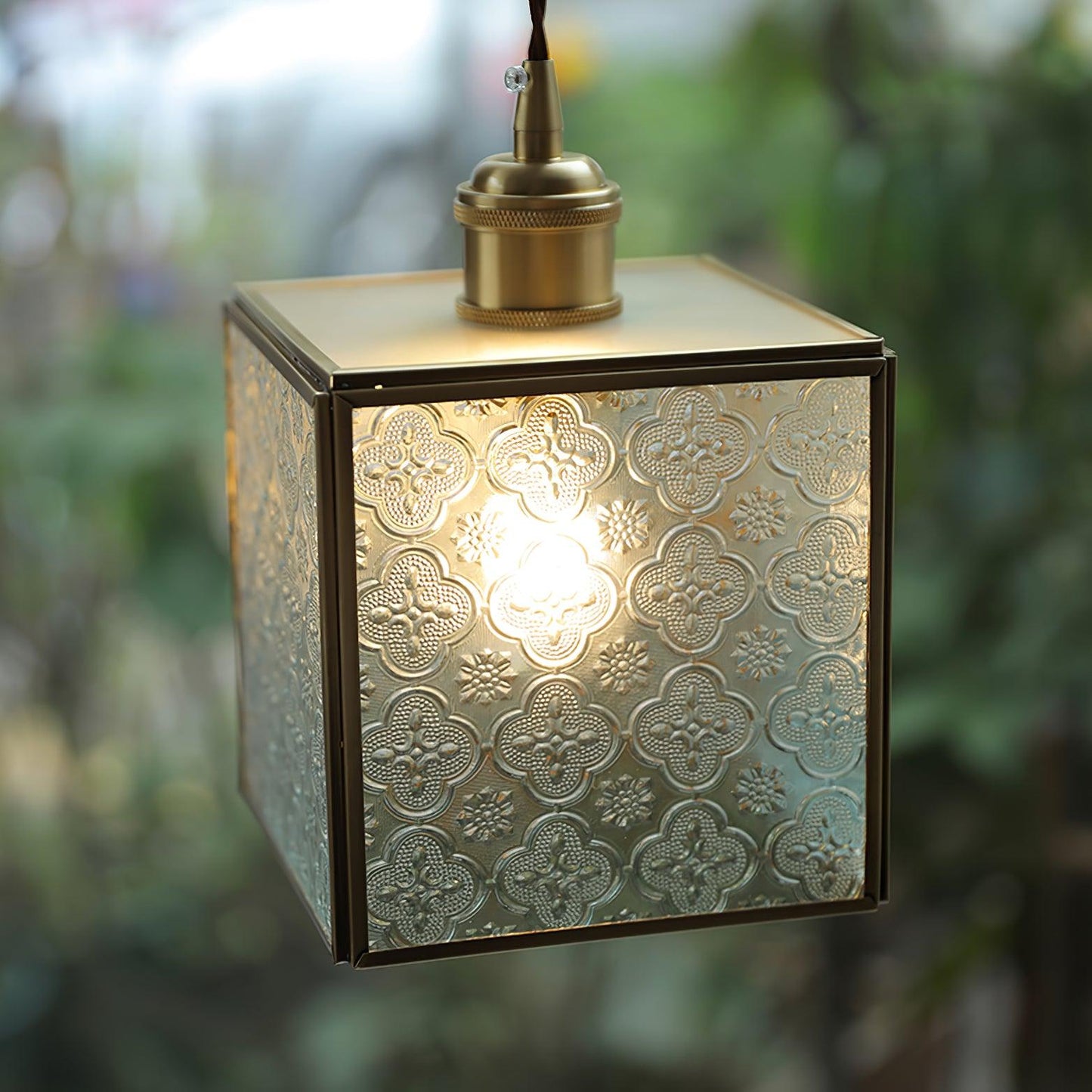 Patterned Glass Ceiling light fitting Pendant Lamp