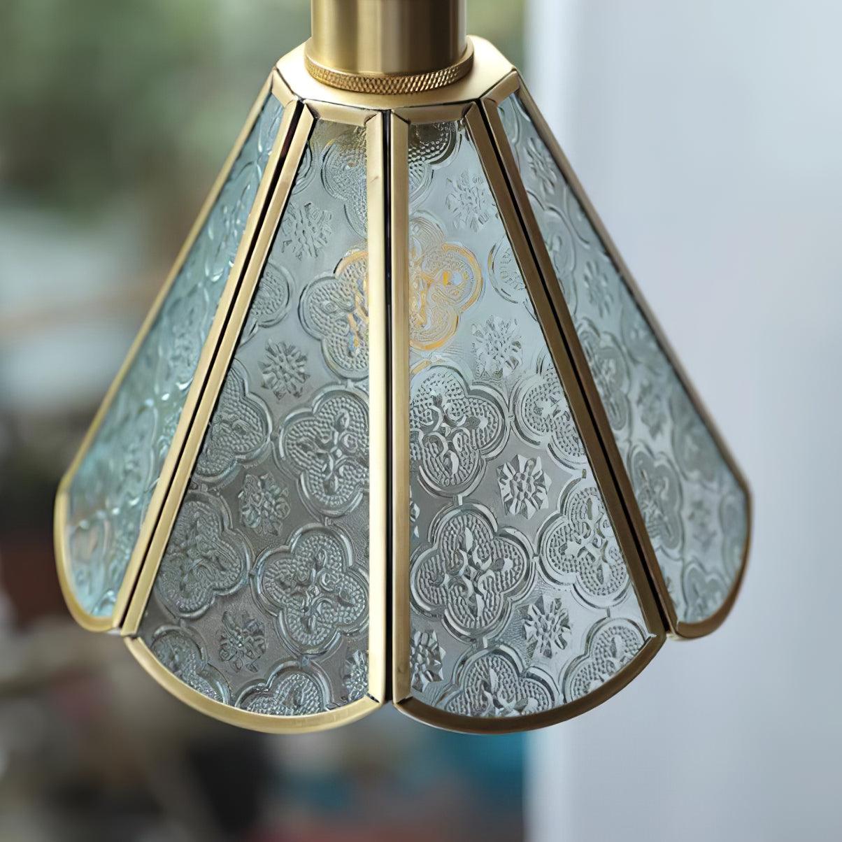 Patterned Glass Ceiling light fitting Pendant Lamp