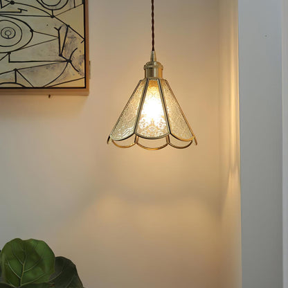 Patterned Glass Ceiling light fitting Pendant Lamp