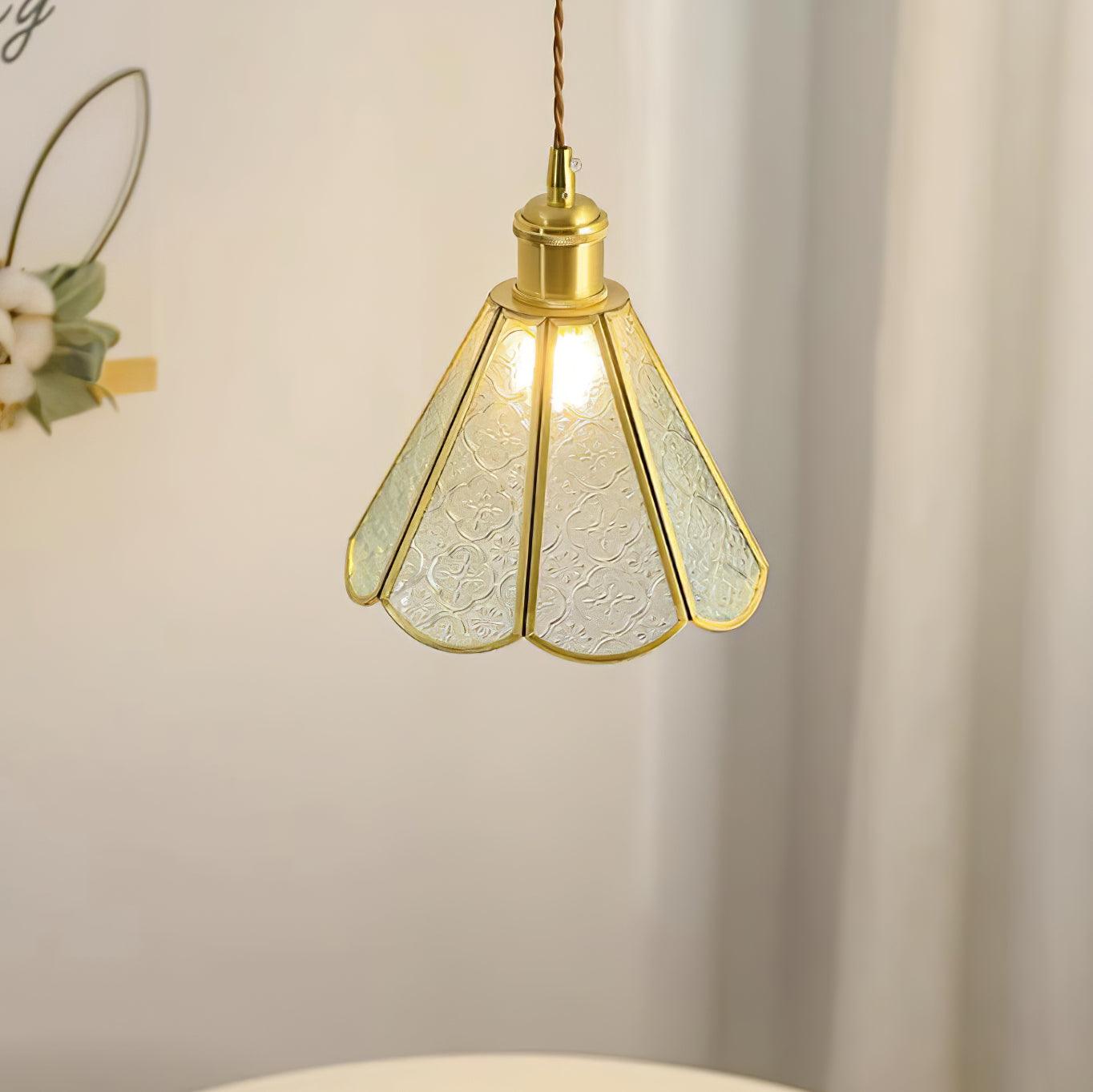 Patterned Glass Ceiling light fitting Pendant Lamp