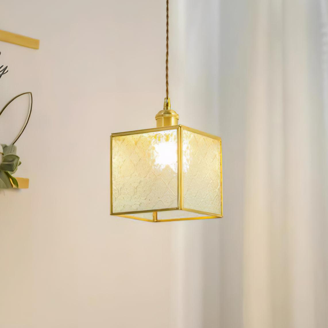 Patterned Glass Ceiling light fitting Pendant Lamp