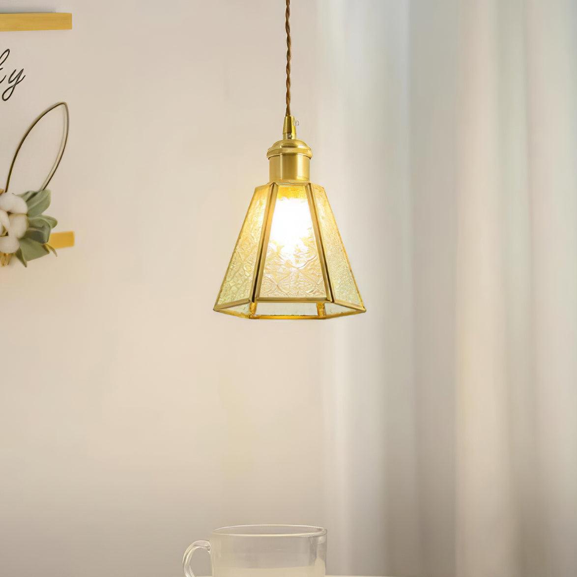 Patterned Glass Ceiling light fitting Pendant Lamp