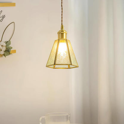 Patterned Glass Ceiling light fitting Pendant Lamp