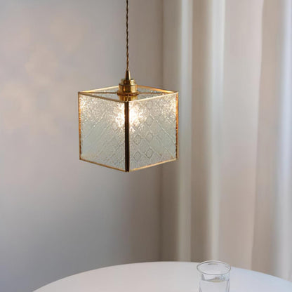 Patterned Glass Ceiling light fitting Pendant Lamp