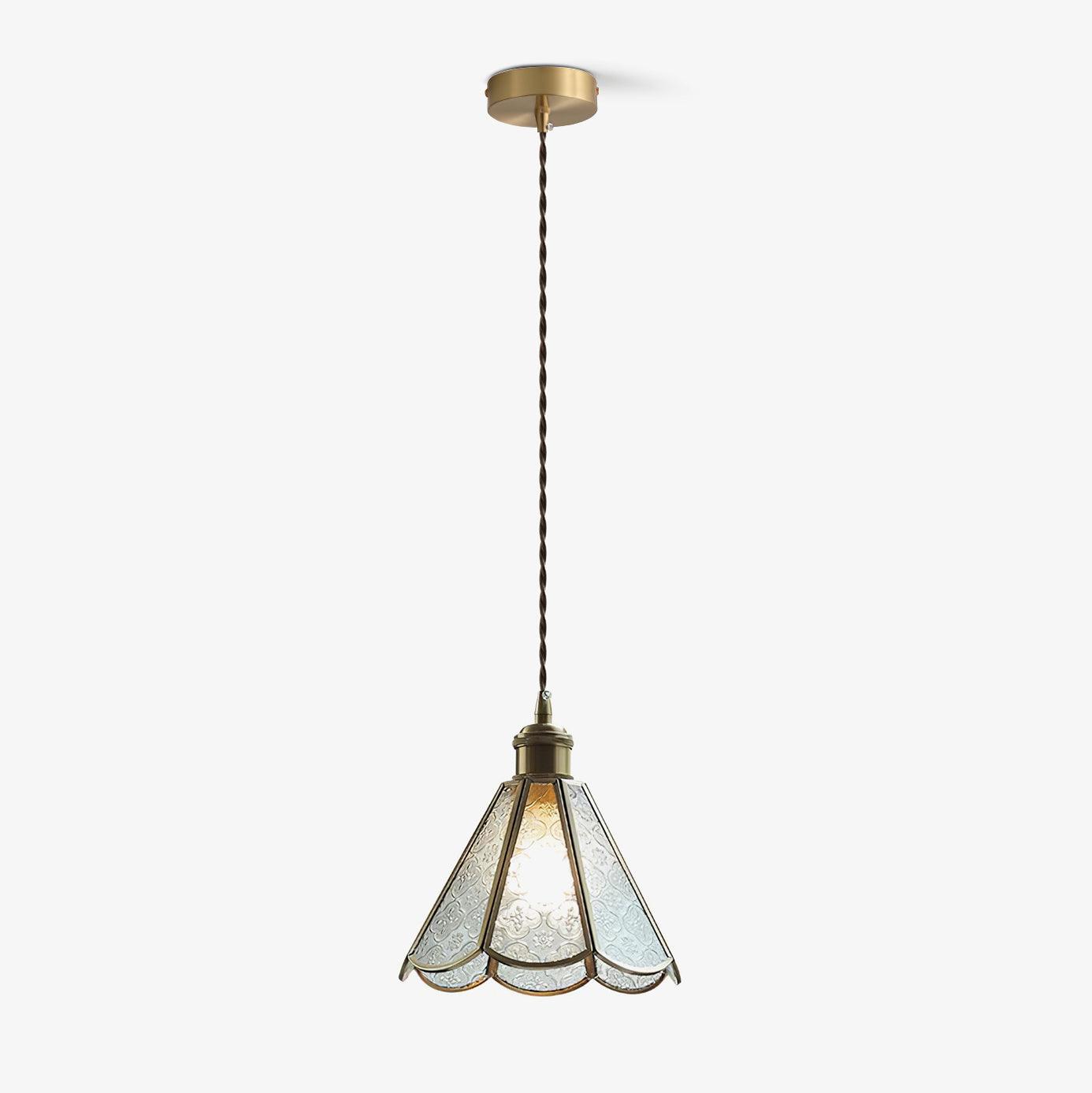 Patterned Glass Ceiling light fitting Pendant Lamp