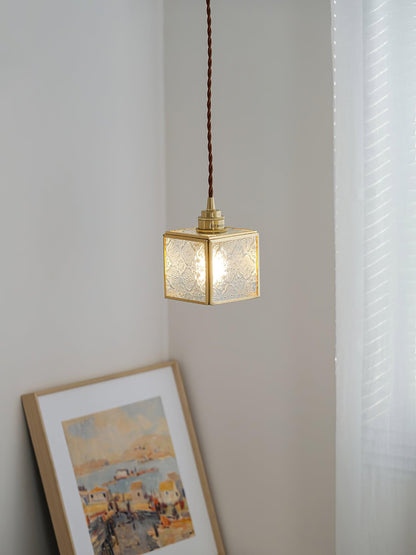 Patterned Glass Ceiling light fitting Pendant Lamp