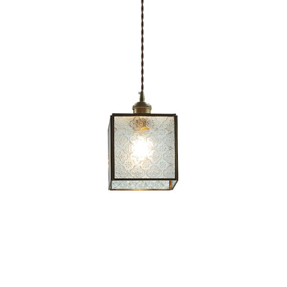 Patterned Glass Ceiling light fitting Pendant Lamp