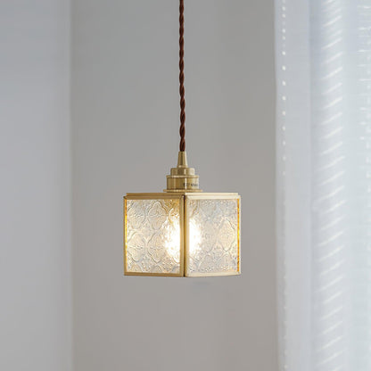 Patterned Glass Ceiling light fitting Pendant Lamp