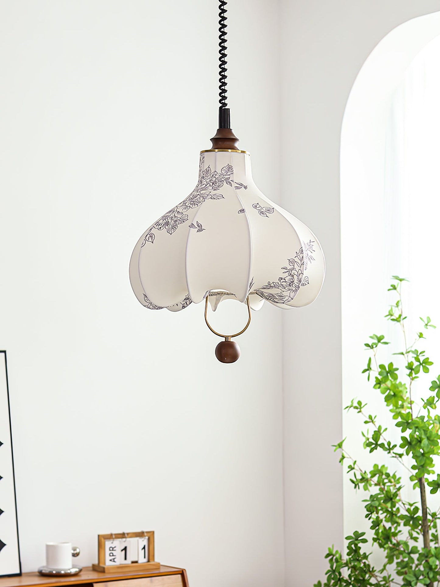 Pear Fabric Houselight Pendant Lamp