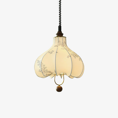 Pear Fabric Houselight Pendant Lamp