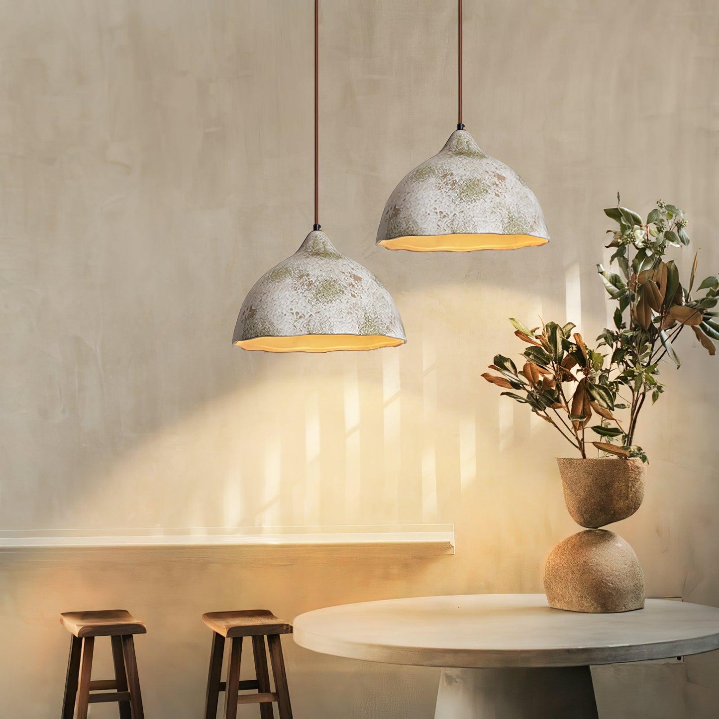 Pear Shape Ceramic Droplight Pendant Light