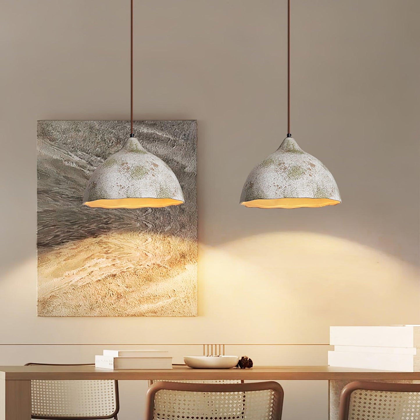 Pear Shape Ceramic Droplight Pendant Light