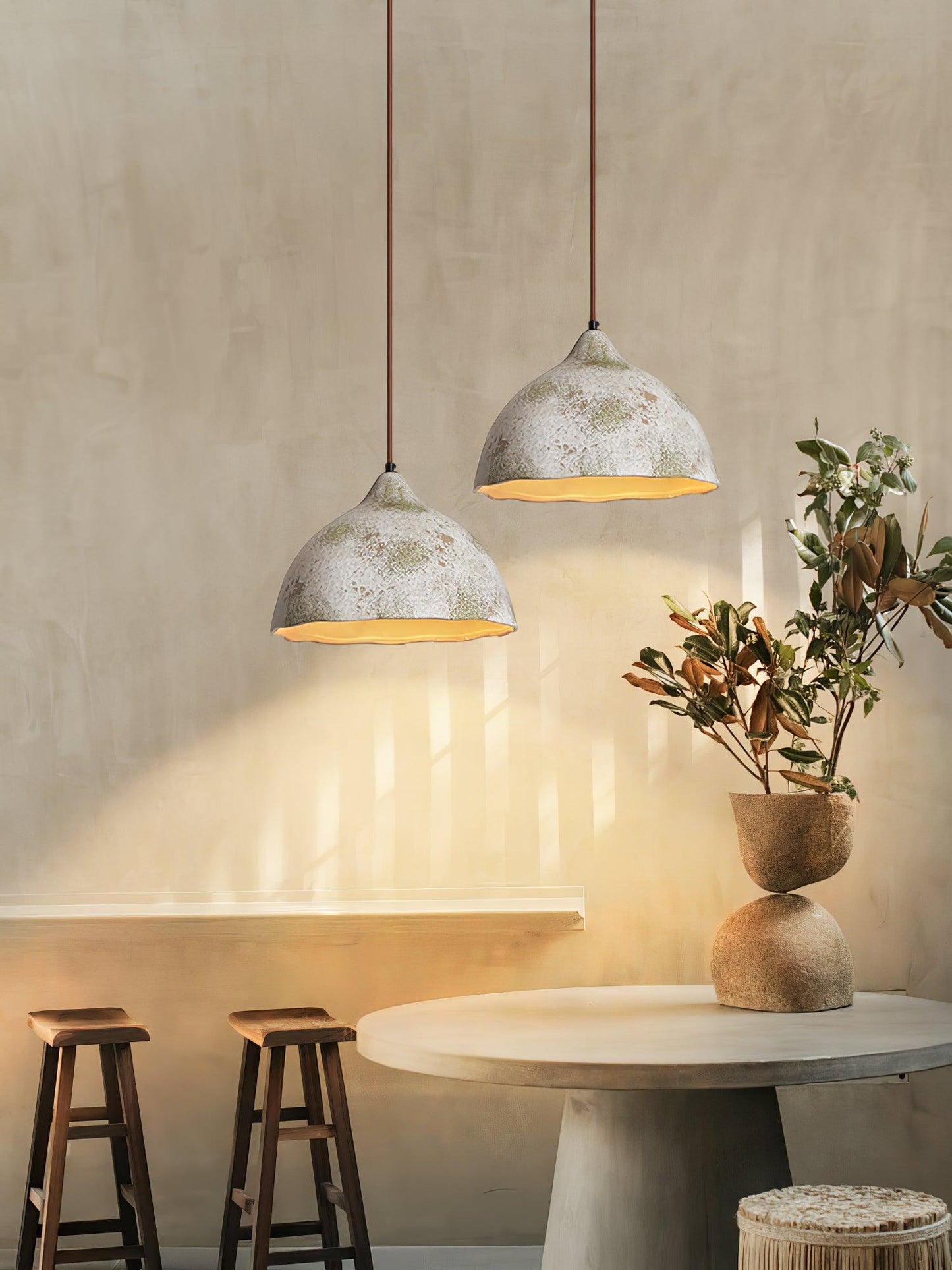 Pear Shape Ceramic Droplight Pendant Light