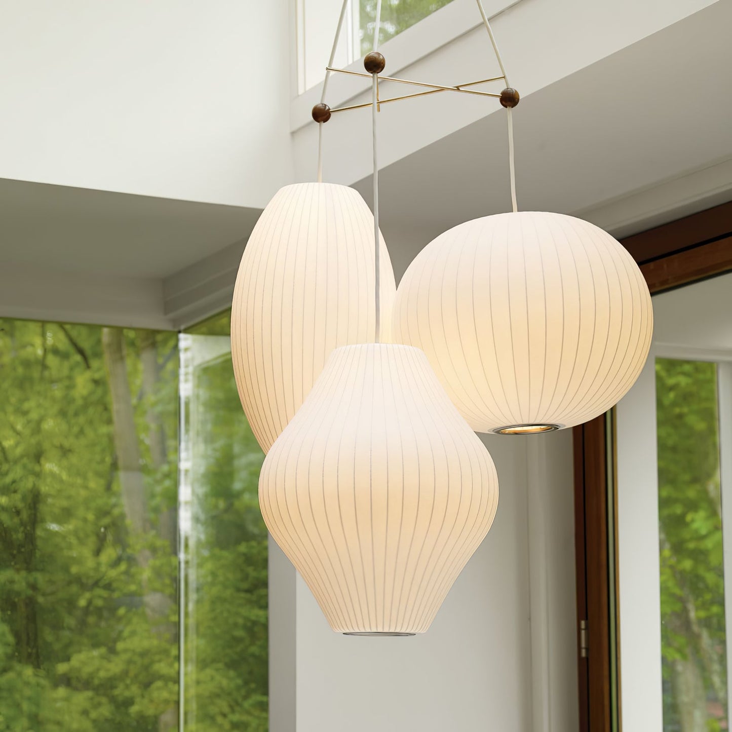 Triple Pear Bubble Droplight Pendant Lamp