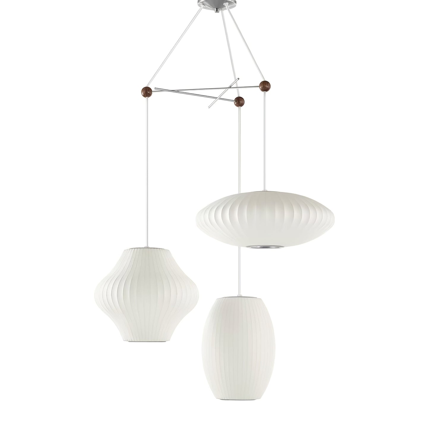 Triple Pear Bubble Droplight Pendant Lamp