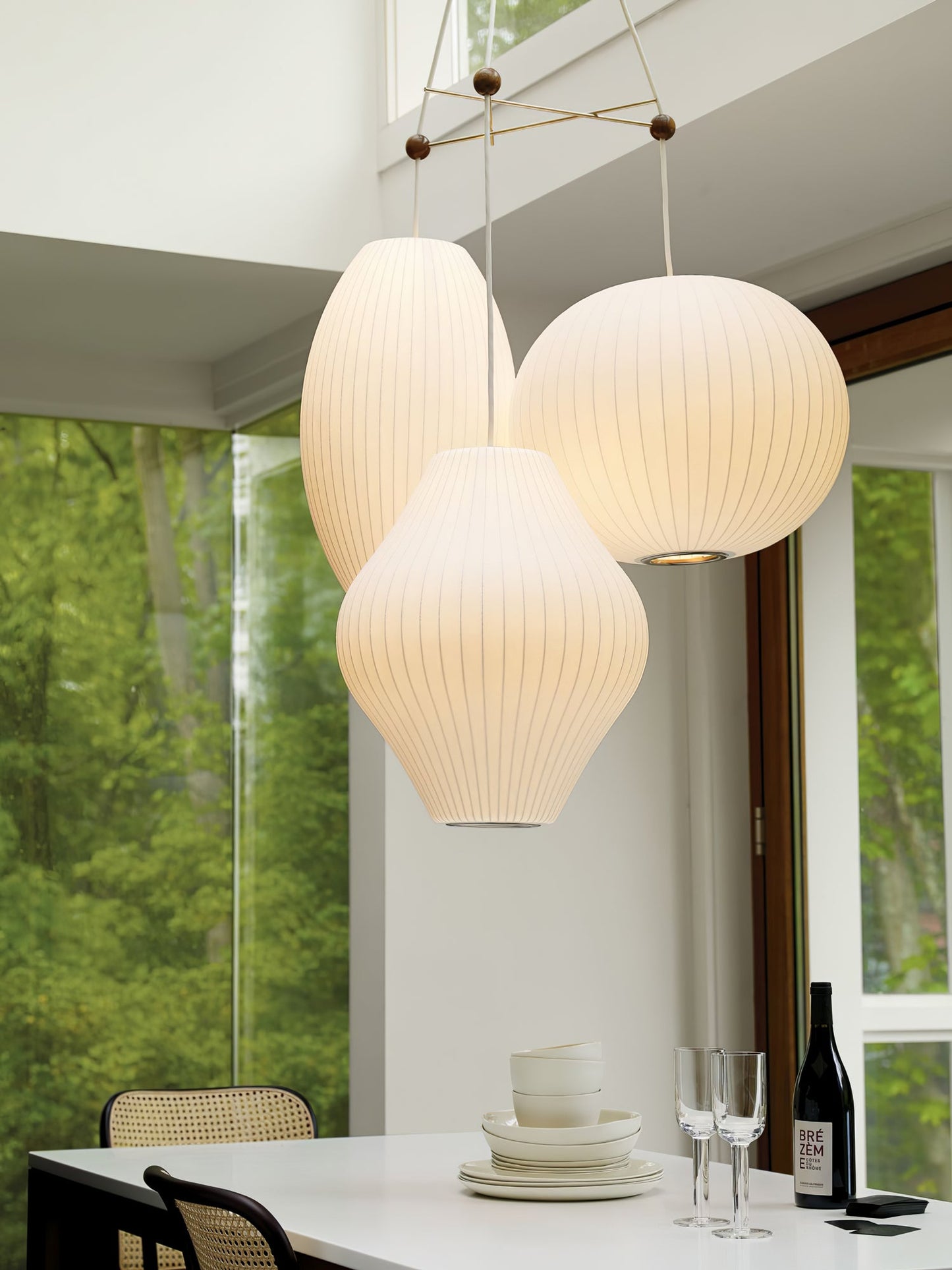 Triple Pear Bubble Droplight Pendant Lamp