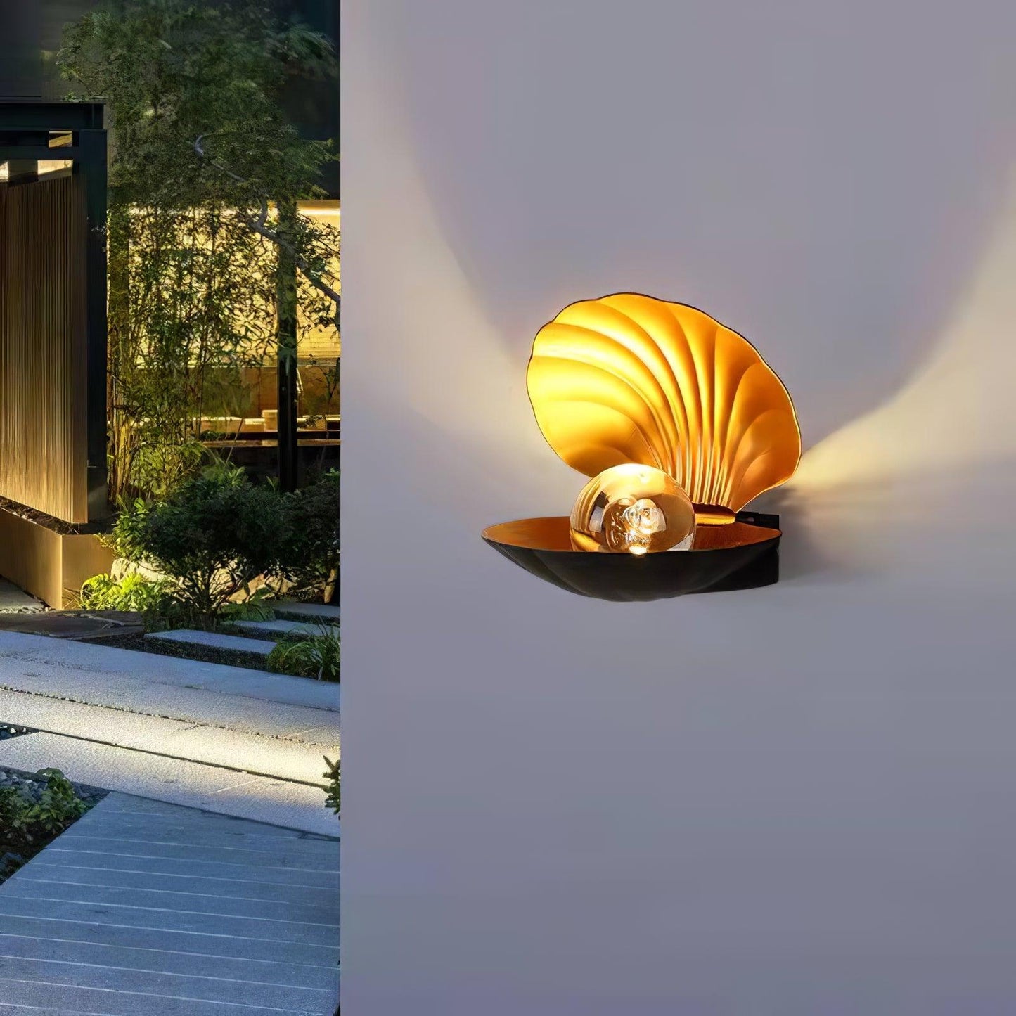 Pearl Clam Bracket light Wall Light