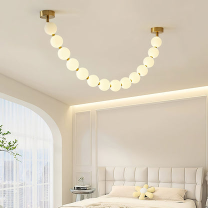 Pearl Necklace Balls Ceiling fixture Chandelier