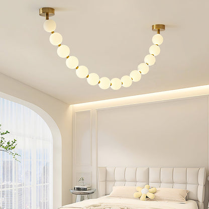 Pearl Necklace Balls Ceiling fixture Chandelier