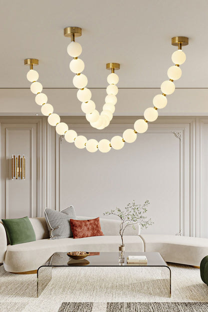 Pearl Necklace Balls Ceiling fixture Chandelier