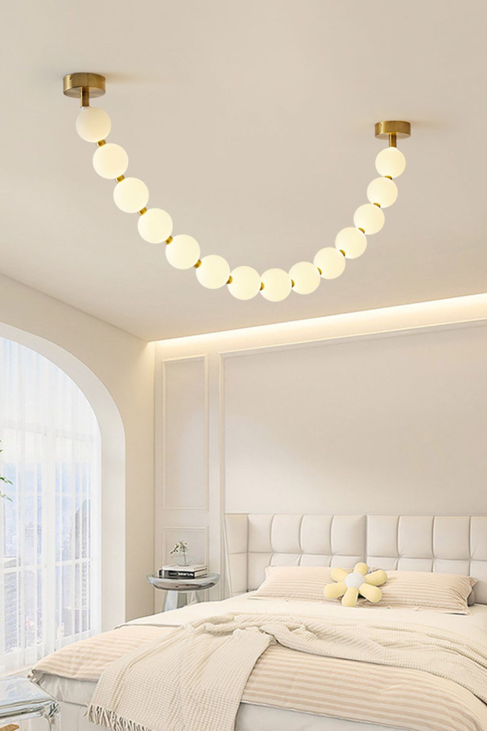 Pearl Necklace Balls Ceiling fixture Chandelier