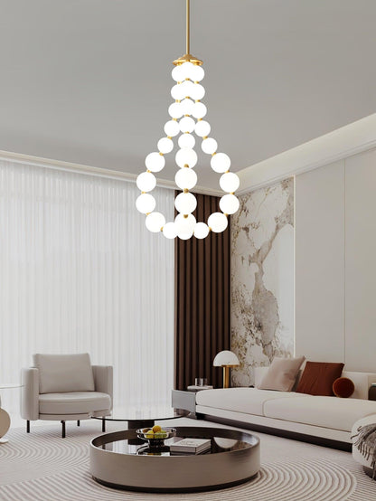 Acrylic Pearl Necklace Chandelier