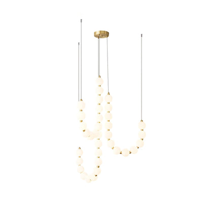 Acrylic Pearl Necklace Chandelier