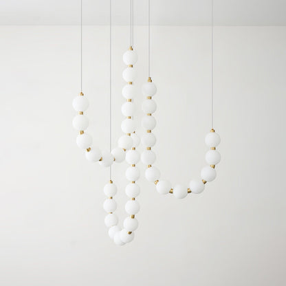 Acrylic Pearl Necklace Chandelier