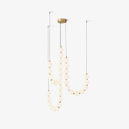 Acrylic Pearl Necklace Chandelier