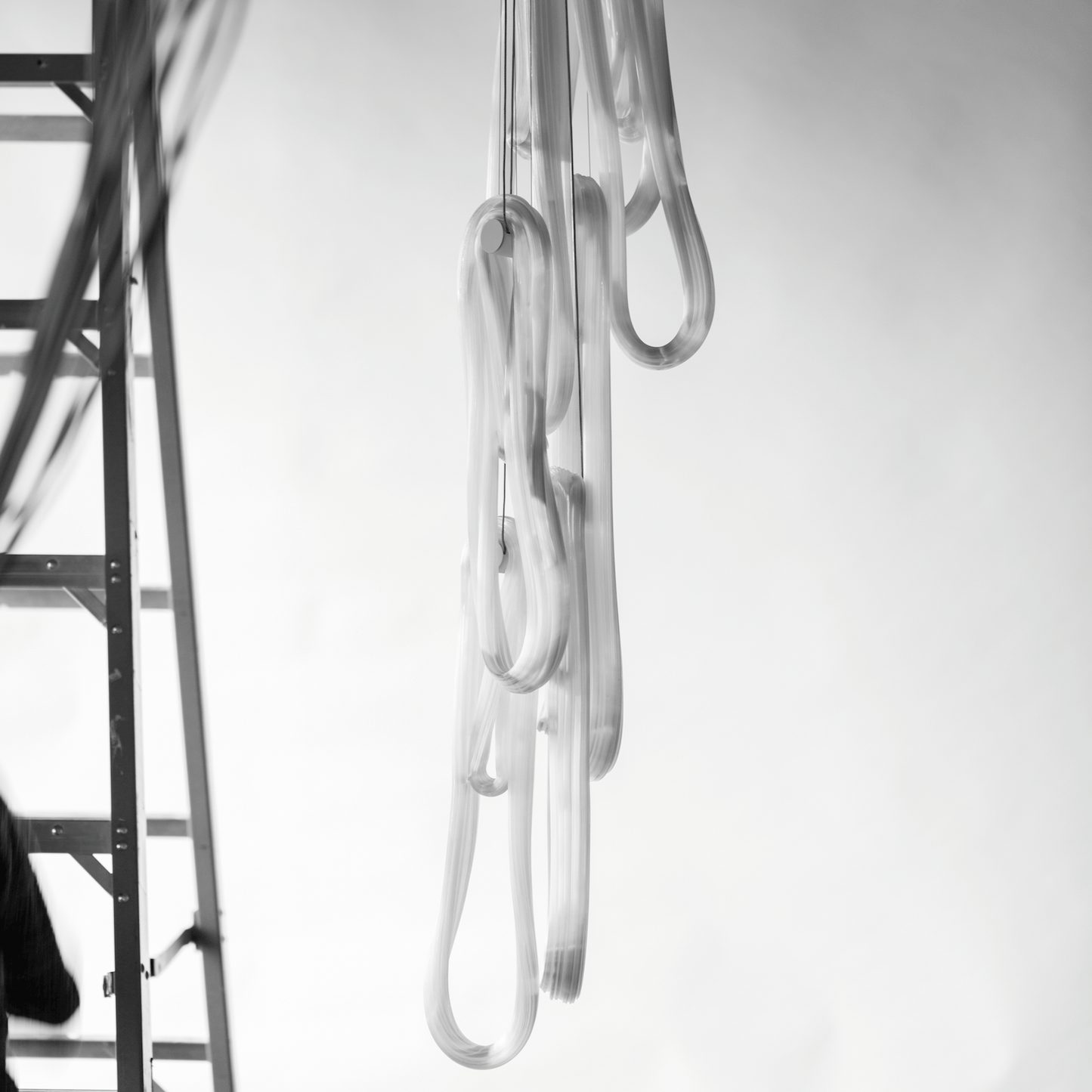 Pearlescent Filament Chandelier