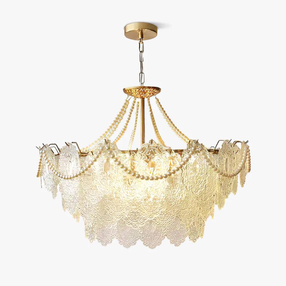 Pearls Glass Electrolier Chandelier