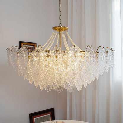 Pearls Glass Electrolier Chandelier