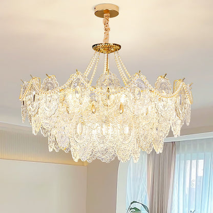 Pearls Glass Electrolier Chandelier