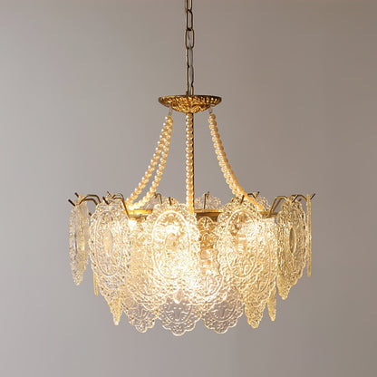 Pearls Glass Electrolier Chandelier